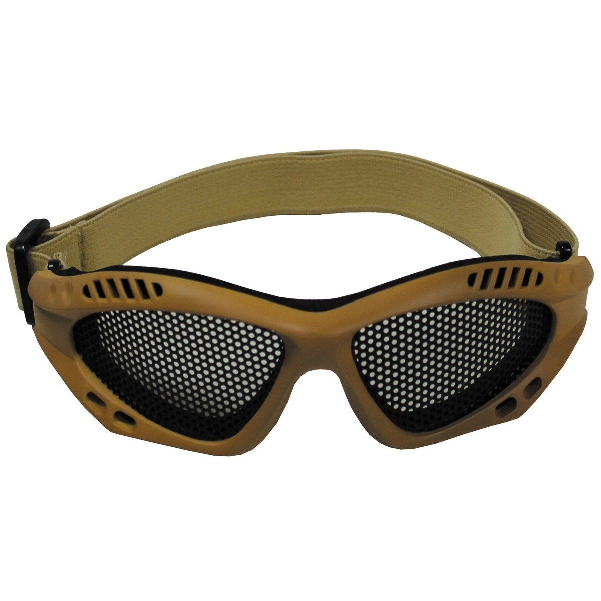 Airsoft Goggles, steel mesh, khaki, Deco Eyewear \ Motorcycle Goggles