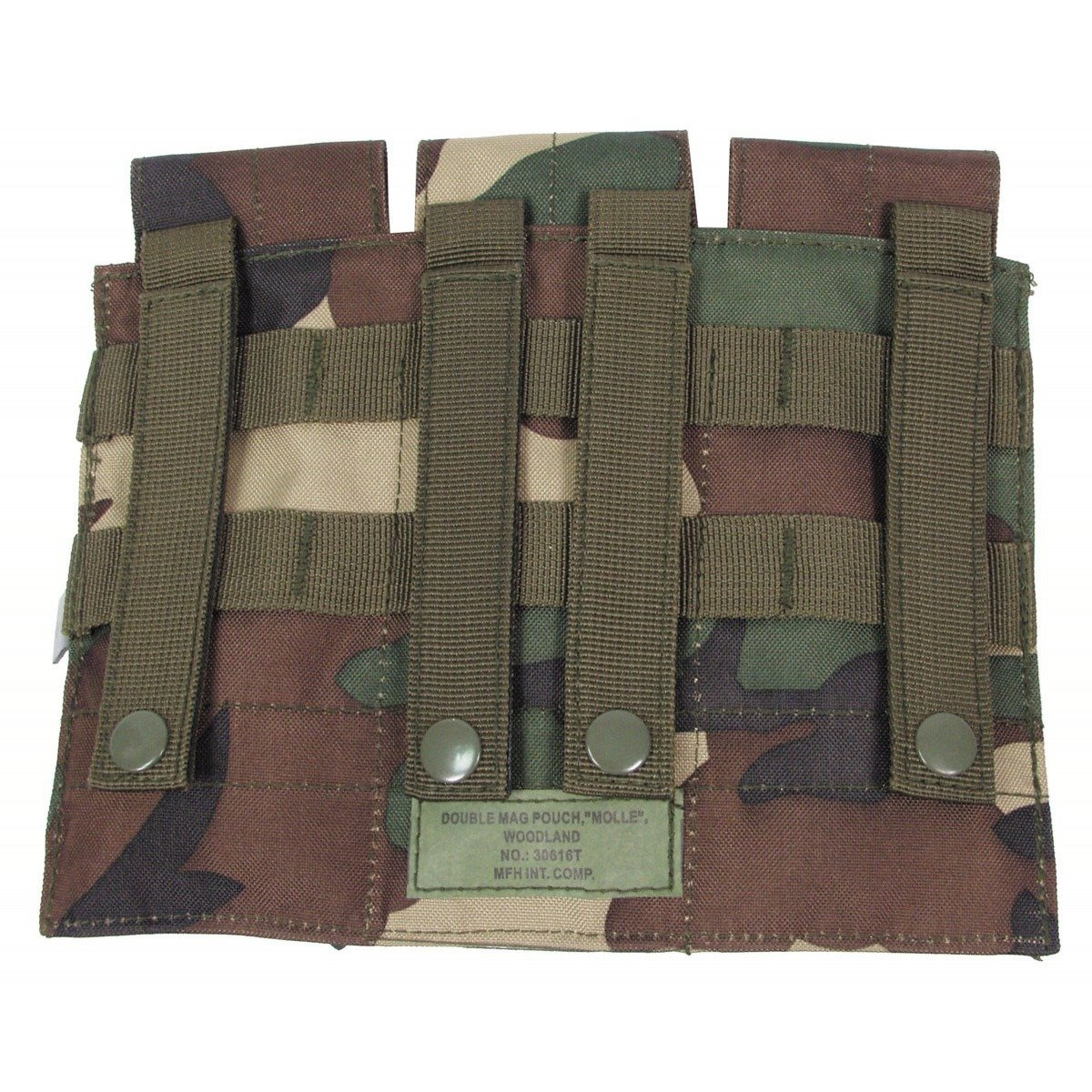 Ammo Pouch, triple, "Molle", woodland 8 Military Tactical \ Bags & Pouches \ Belt Pouches