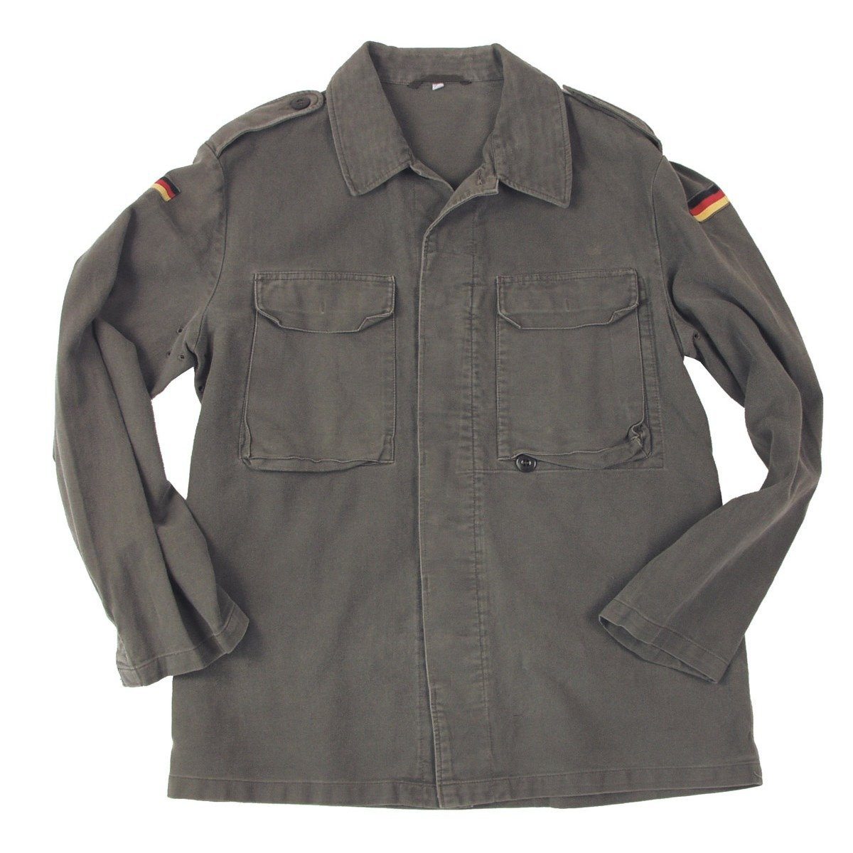 BW field jacket, Moleskin, OD green, used, repaired Military Surplus