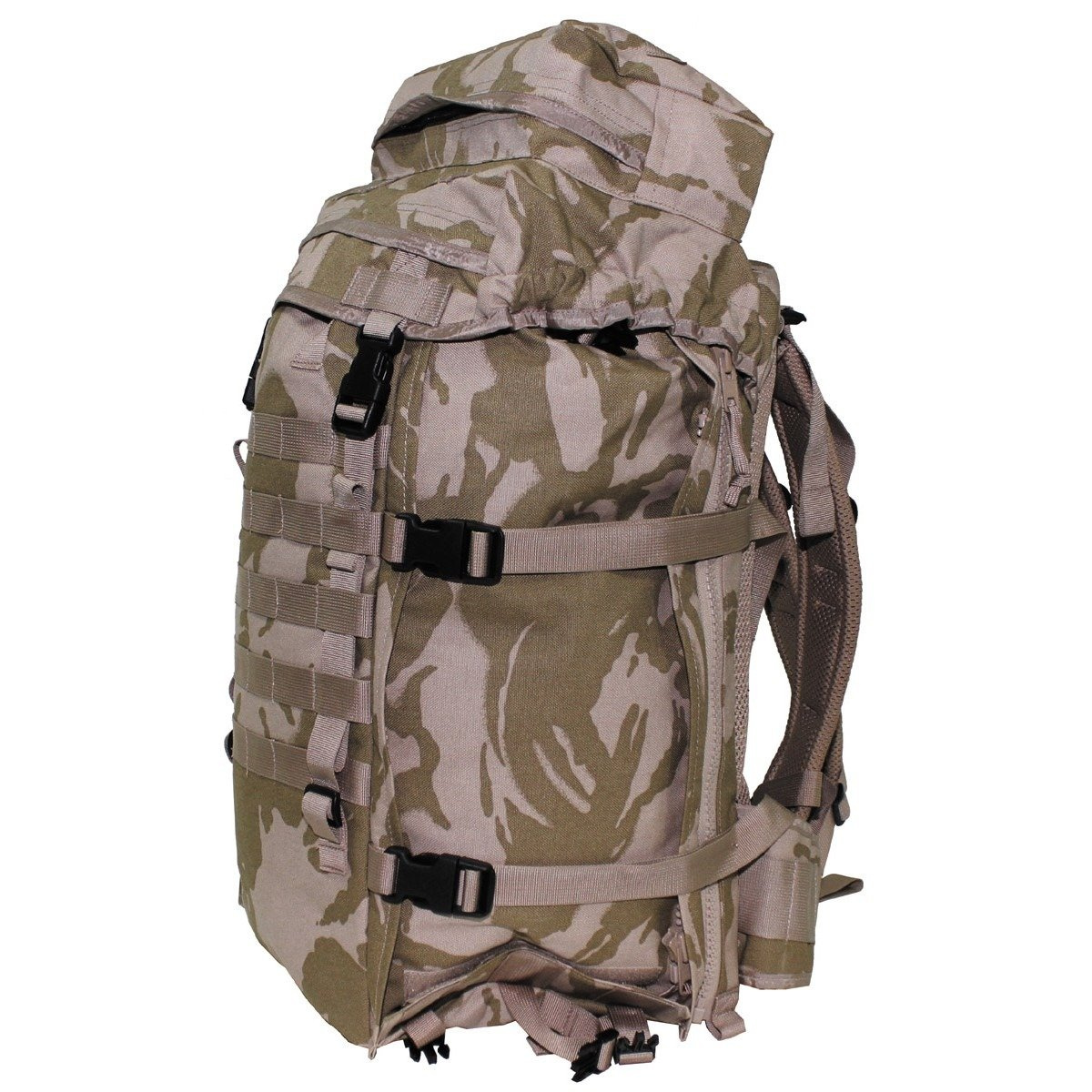 GB Backpack, DPM desert, "Mortar Ammunition", used 45 l Military