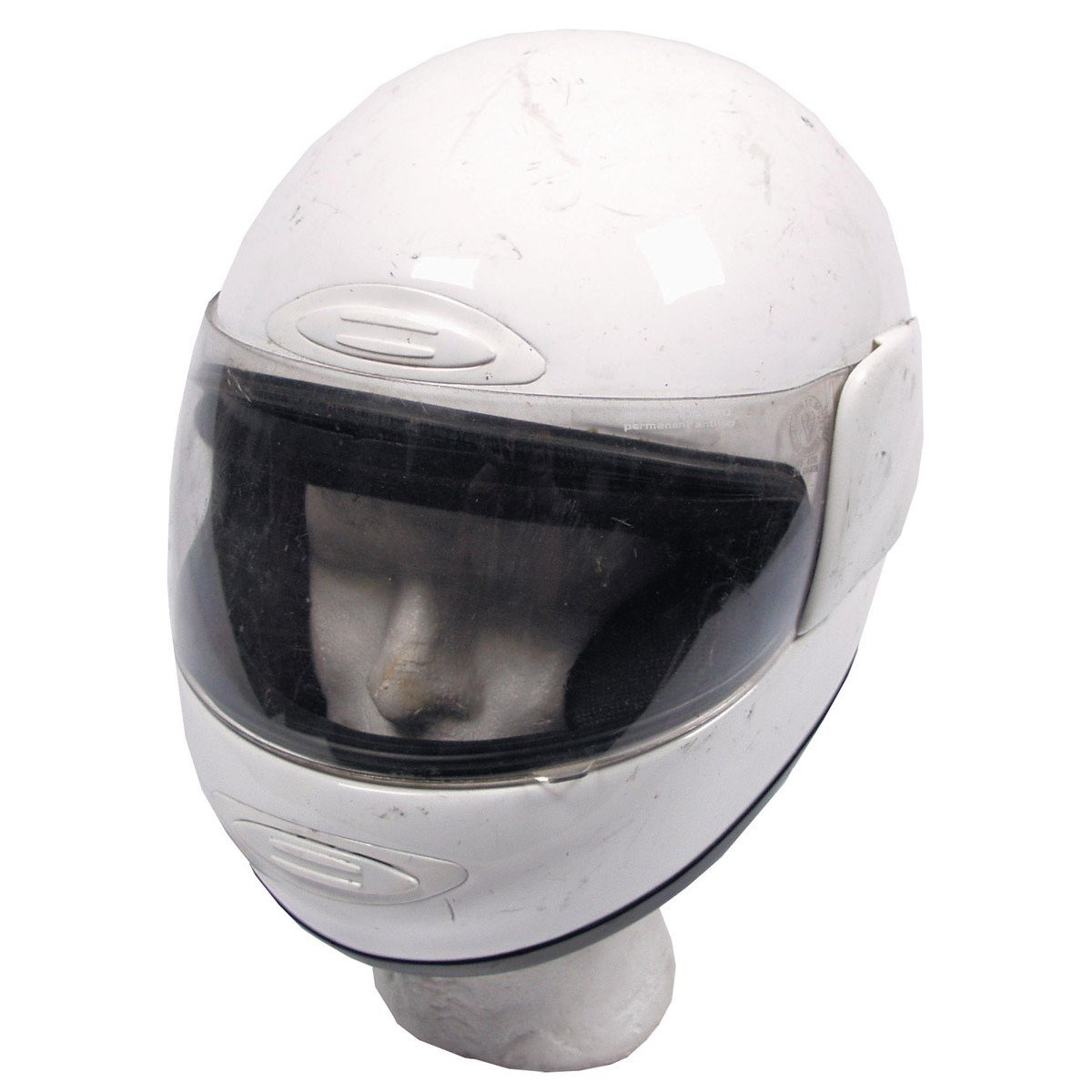 Motorcycle Helmet, white, used Military Surplus \ Used Clothing