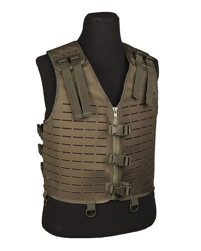 OD LASER CUT VEST LIGHTWEIGHT Military Tactical \ Military Equipment