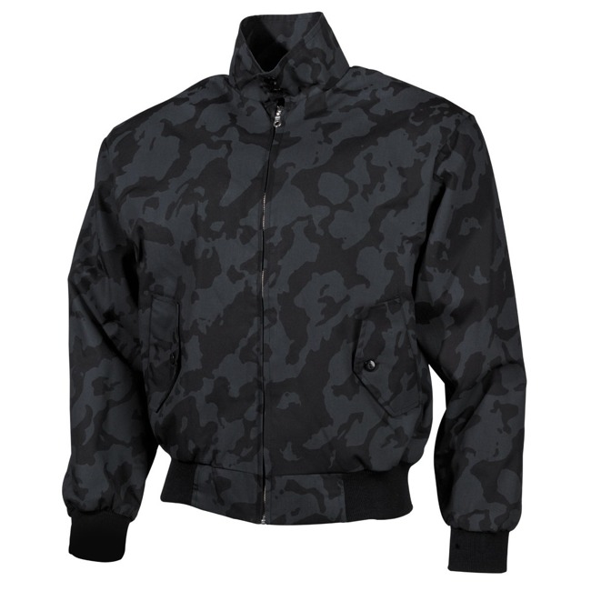 Jacket - "English Style" - NIGHT CAMO - Chequered Pattern Lining 