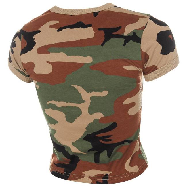 MFH ladies camouflage T-shirt pattern woodland, 160g/m2