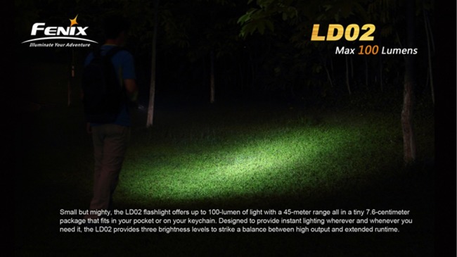 Lanterna Fenix LD02, impermeabila