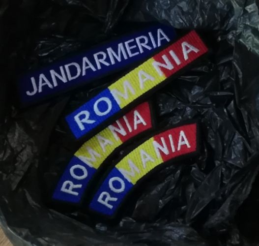 Ecuson drapel maneca jandarmi, cu aplicare termica