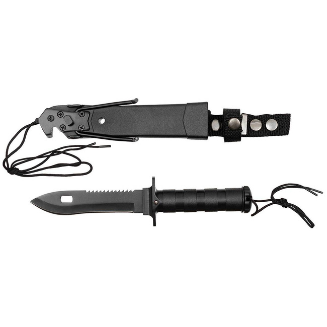 Survival Knife, "Boyscout", black Trekking \ Accessories \ Tools and