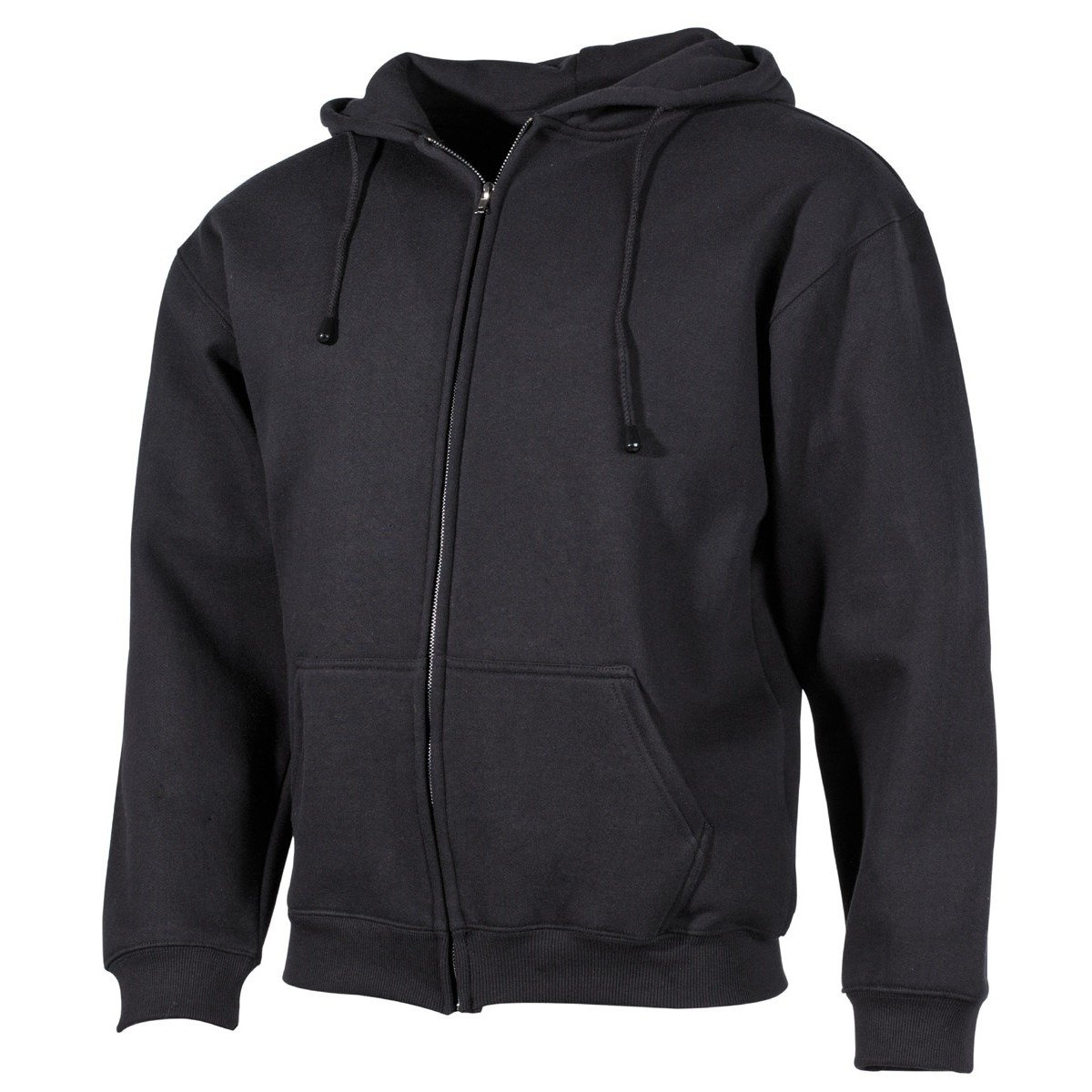 HoodedSweaterJacket, Black Apparel \ Combat shirts, Sweaters