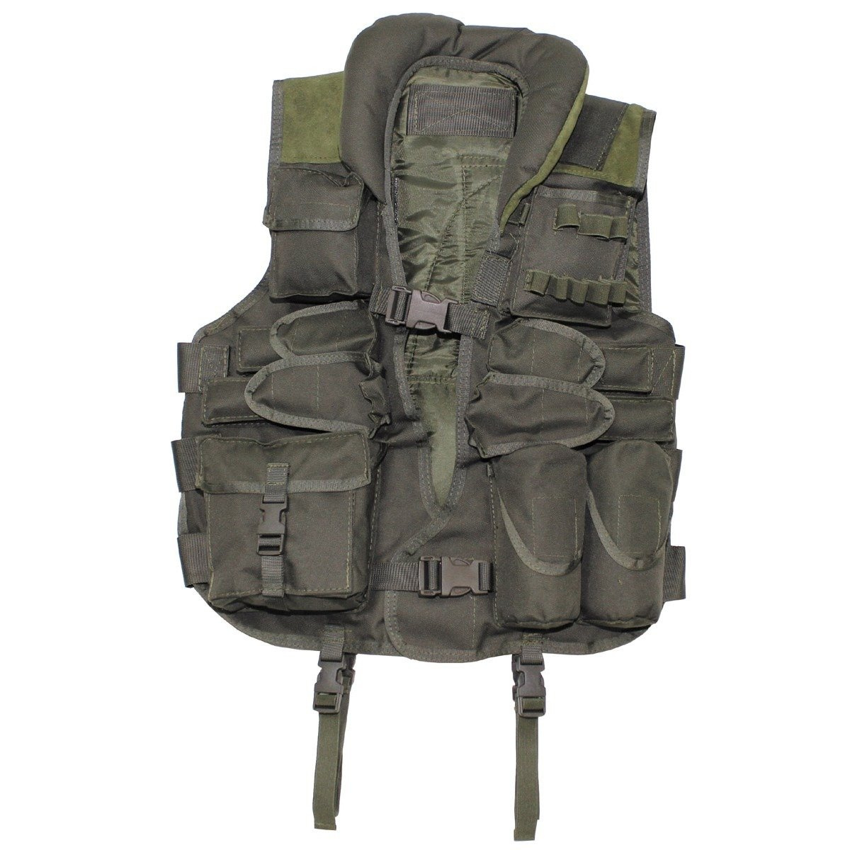Tactical Vest, with leather, OD OD Military Tactical \ Tactical Vests
