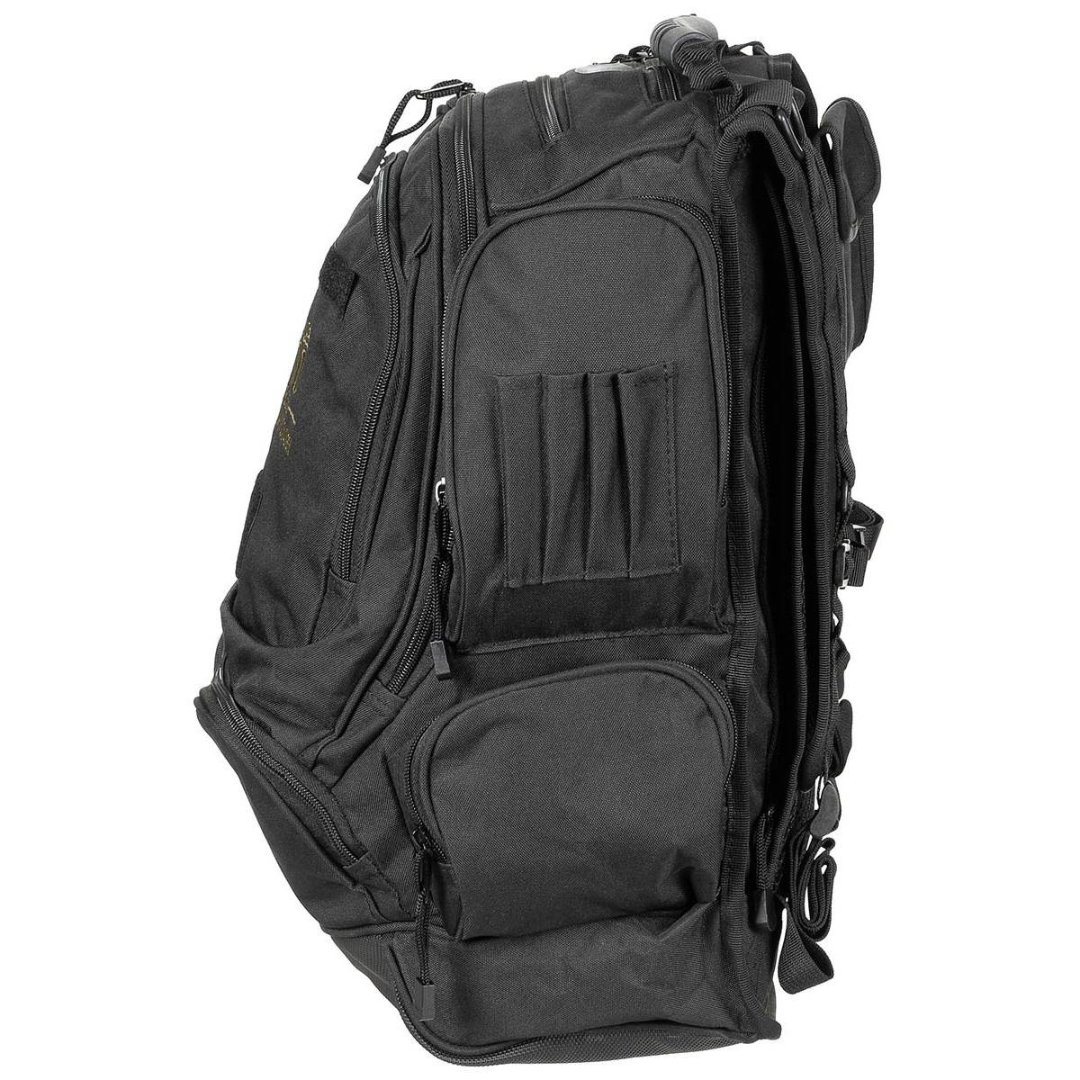 BACKPACK "US NATIONAL GUARD" 40 L MFH® BLACK Black Trekking \ Backpacks and suitcases