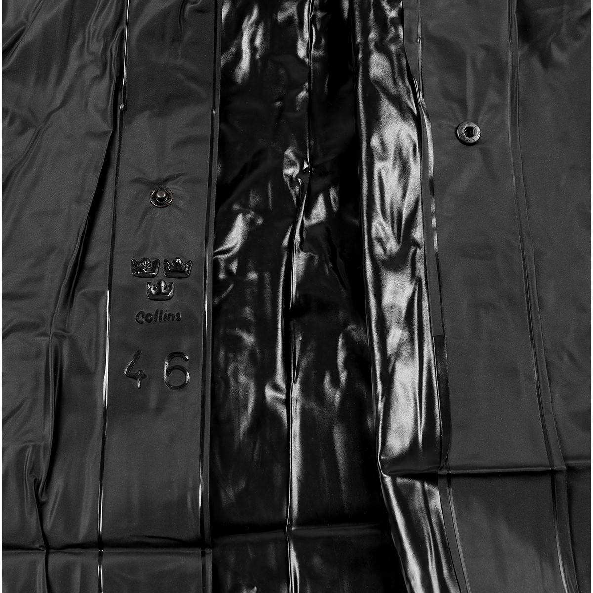 BLACK RAINCOAT MILITARY SURPLUS FROM THE SWEDISH ARMY LIKE NEW