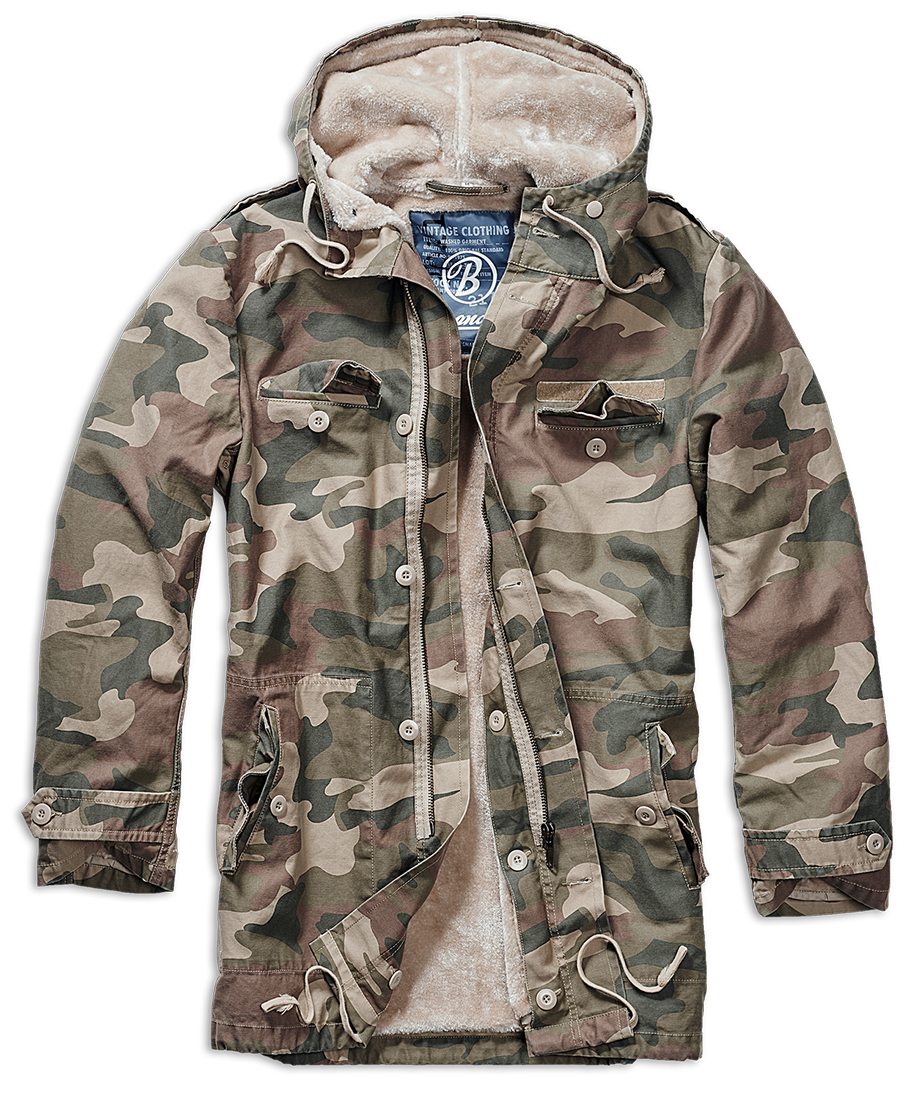 BRANDIT MILITARY BW PARKA CAMO Green Camo Apparel \ Jackets \ Parkas