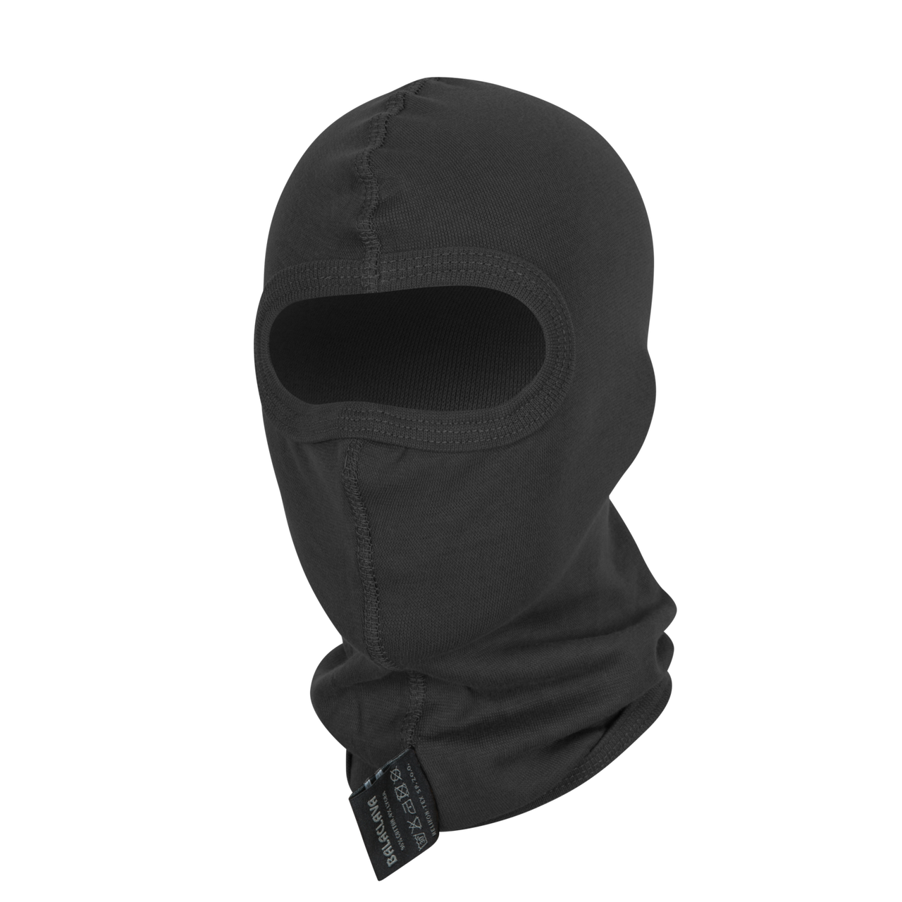 COTTON BALACLAVA WITH ONE HOLE HelikonTex® BLACK Black Trekking