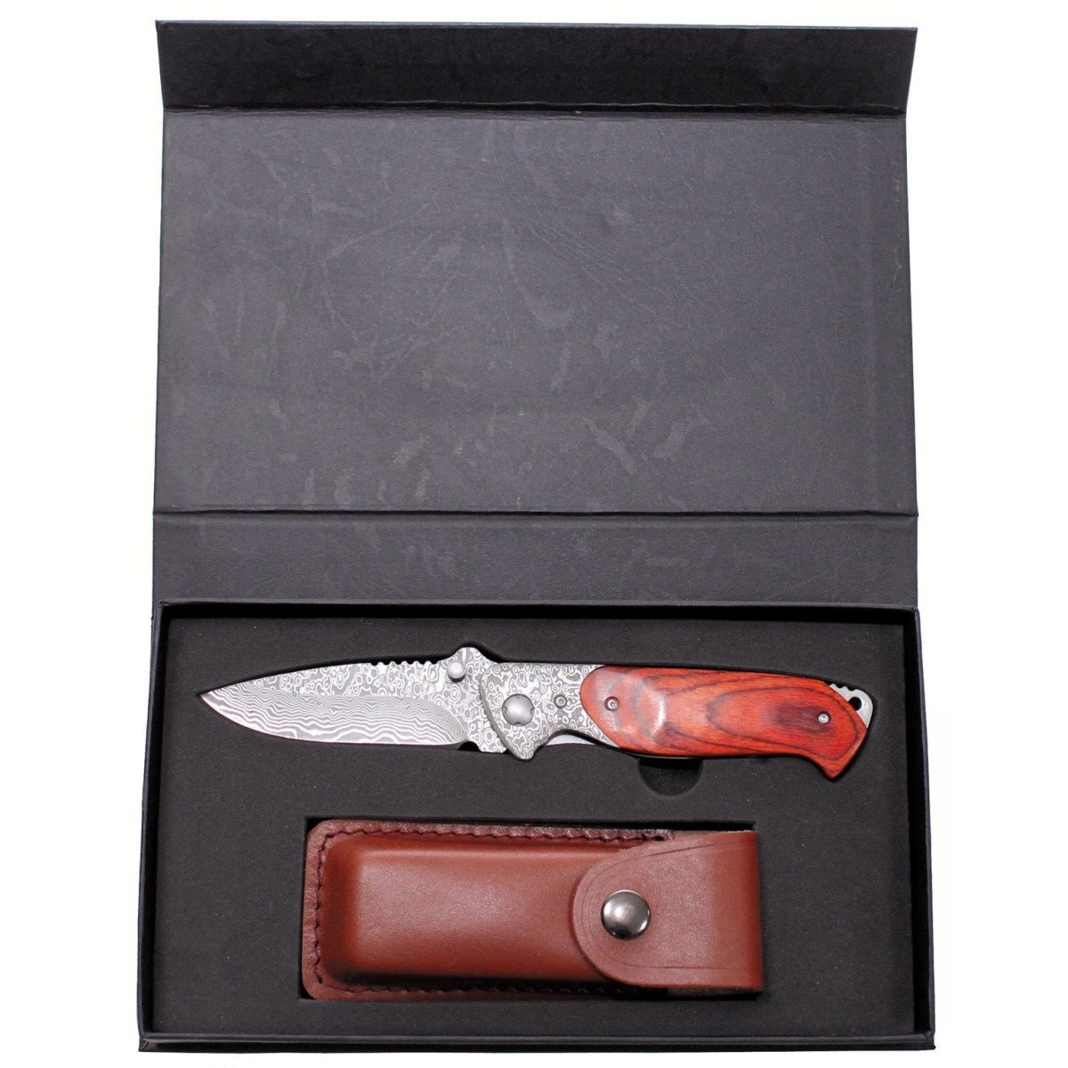 Damask Jack Knife, leather sheath Trekking \ Accessories \ Tools and