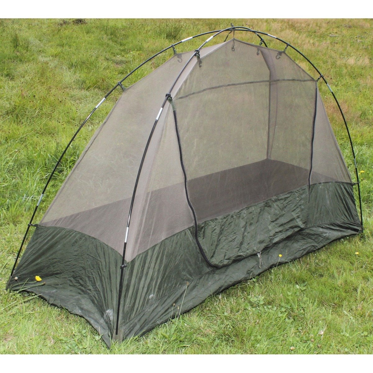 Dutch mosquito net, tentshaped, od green, used Military Surplus