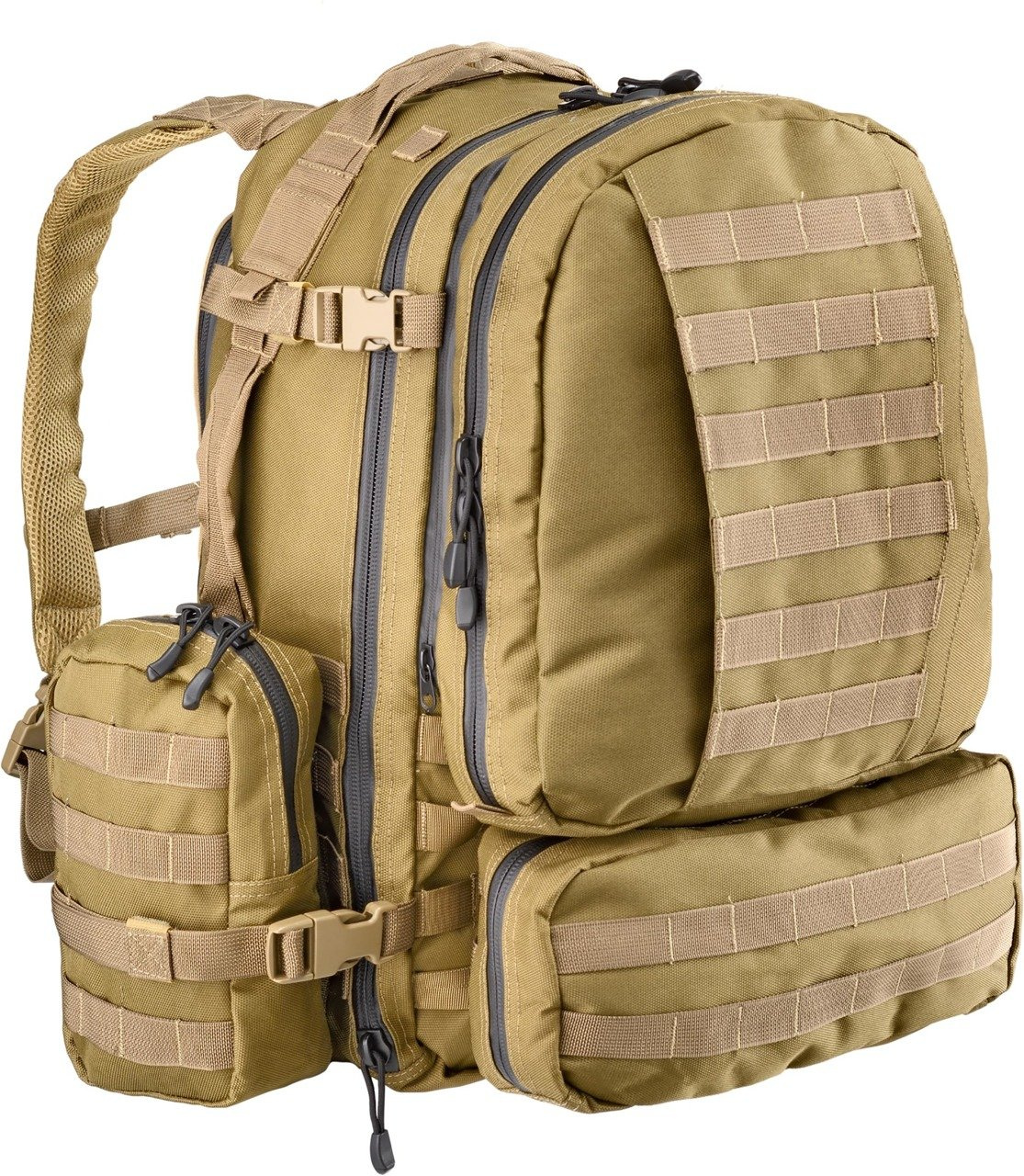 Full modular MOLLE pockets backpack, Coyote Coyote Trekking