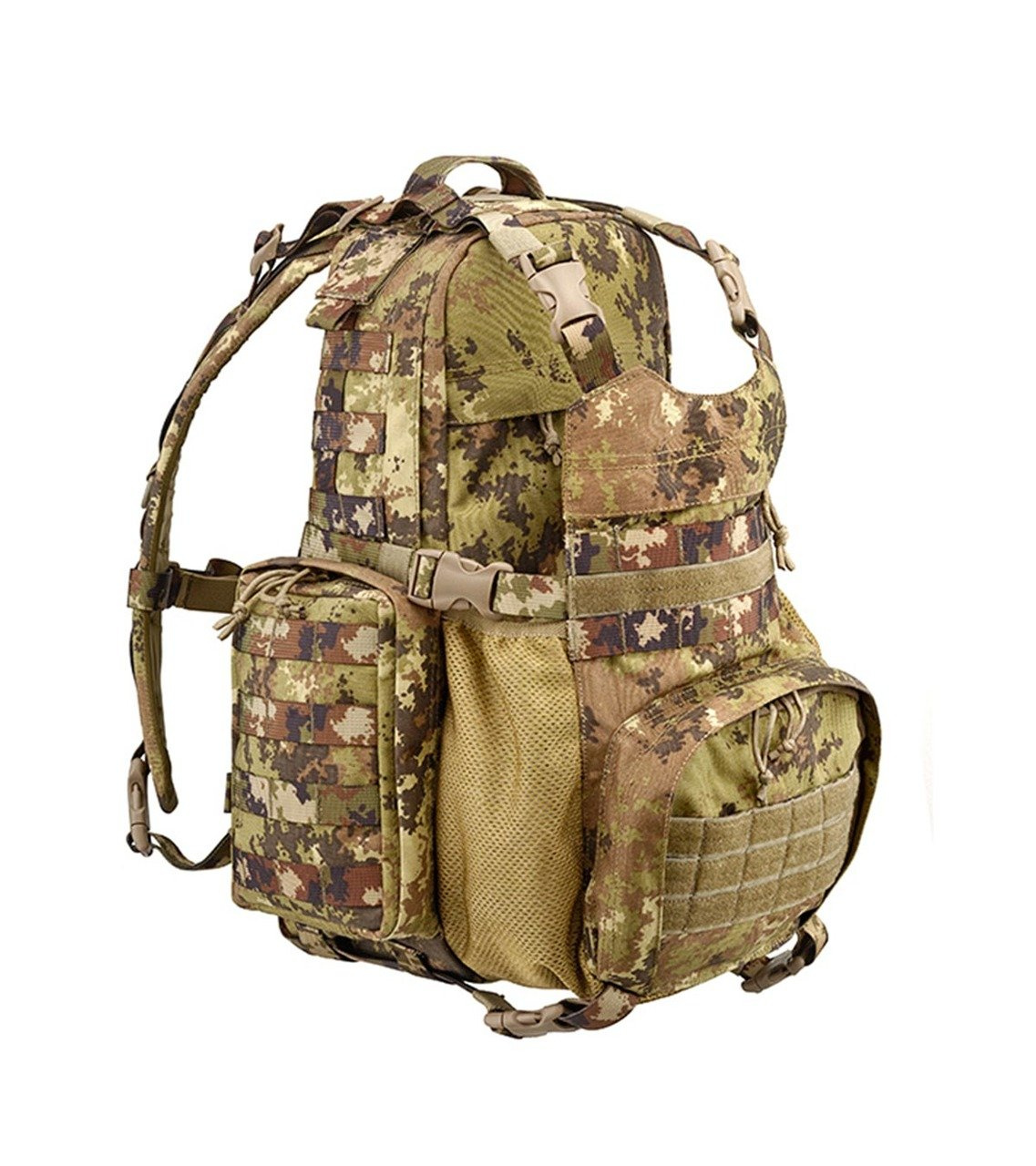 MODULAR BACKPACK WITH MOLLE SYSTEM DEFCON 5® VEGETATO ITALIANO