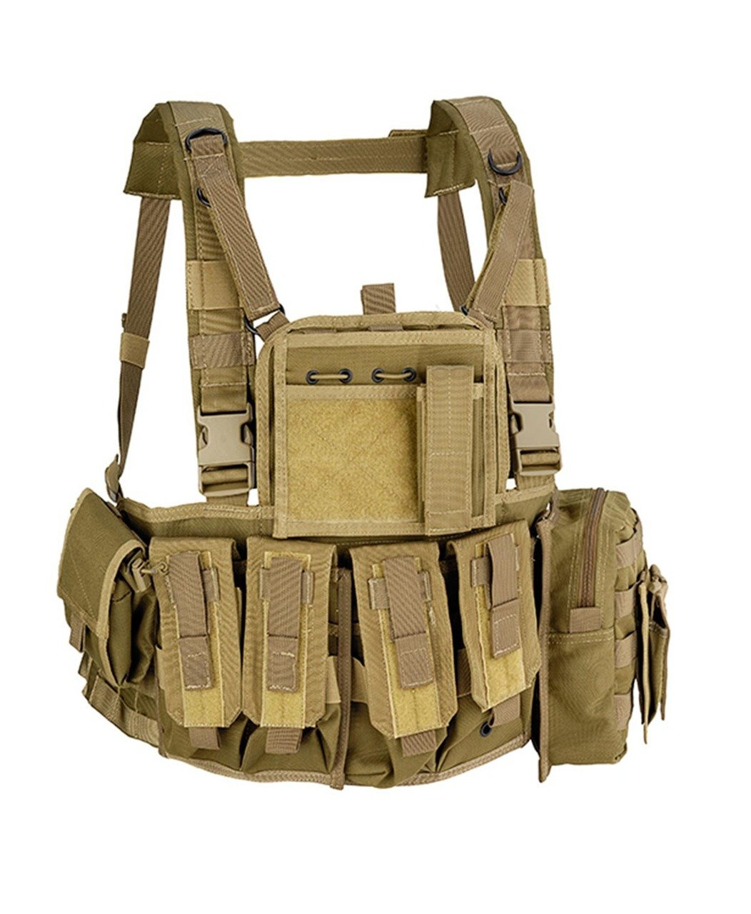 MOLLE RECON CHEST RIG ARMOUR, ARMOR VEST Coyote Tan Military
