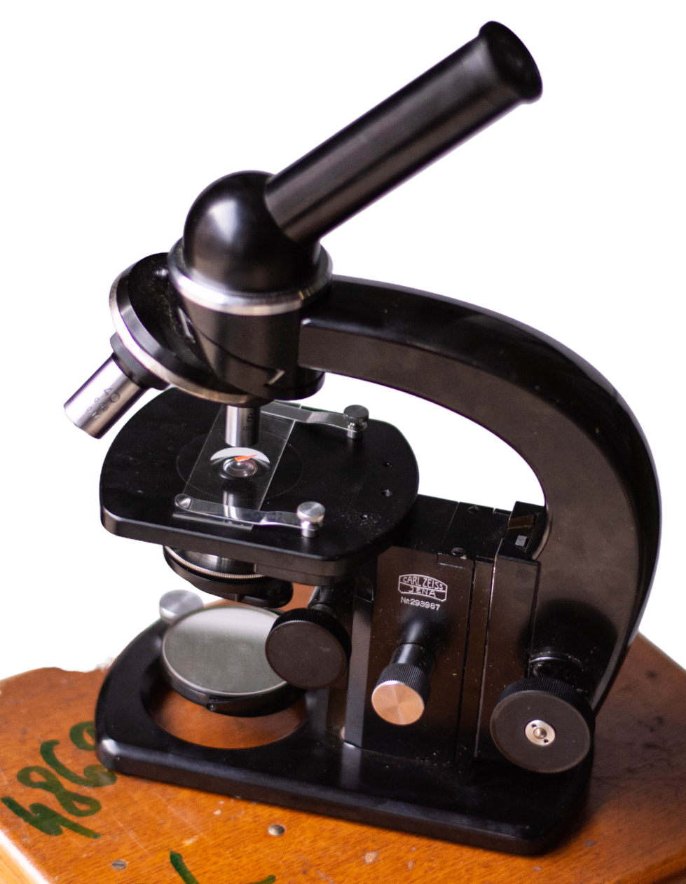 Microscope Carl Zeiss Jena (+ box) Used Military Surplus \ Romania