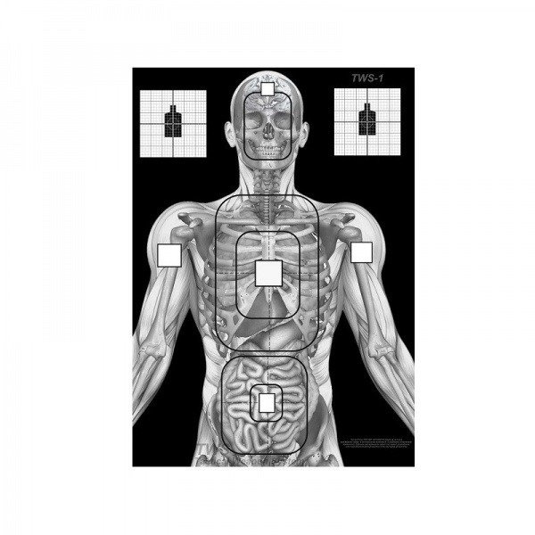 Paper Target Skeleton 40x60cm 5pcs Shooting Gear \ Targets