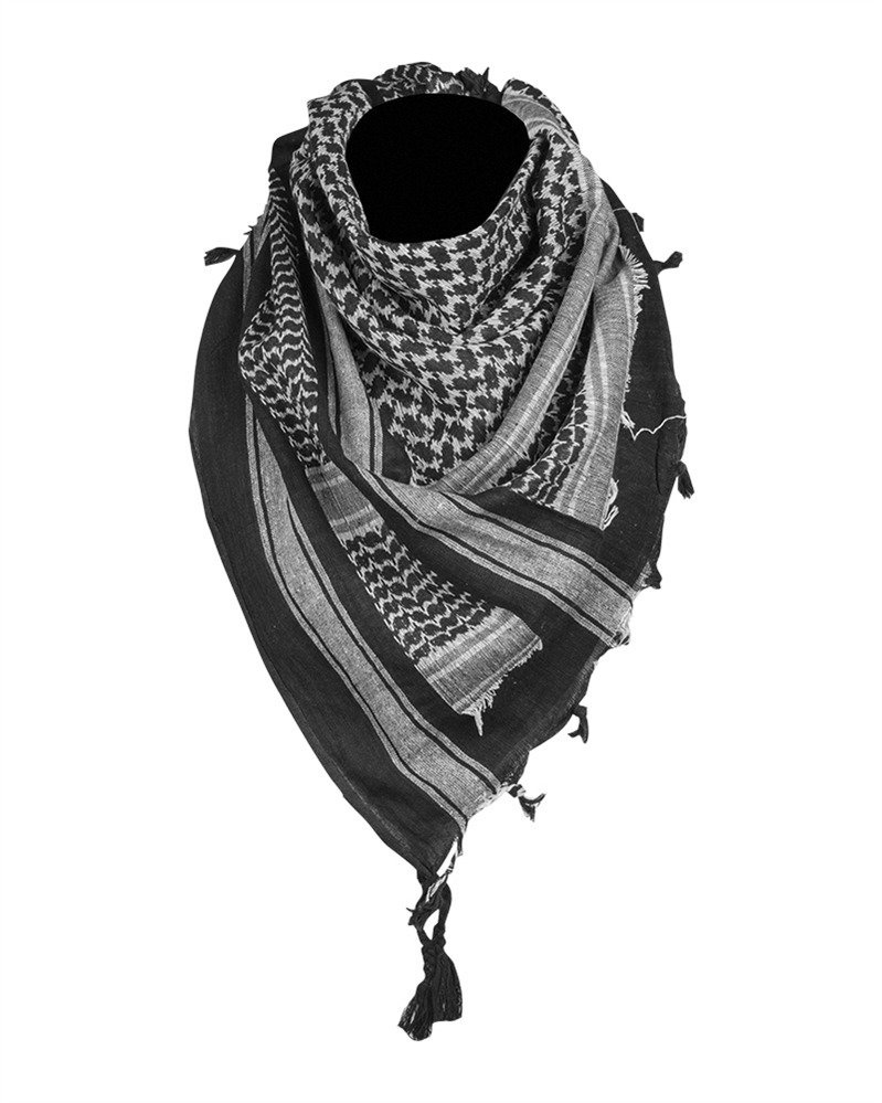 Shemagh scarf white/black Black/White Apparel \ Scarves \ Shemaghs
