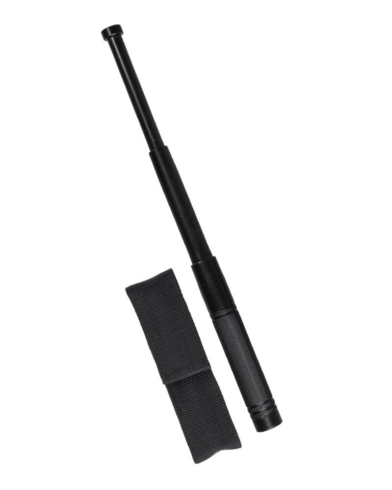 TELESCOPIC BATON WITH POUCH BLACK MilTec® 13/32 CM 32.3 cm Police, EMS & Fire \ Various