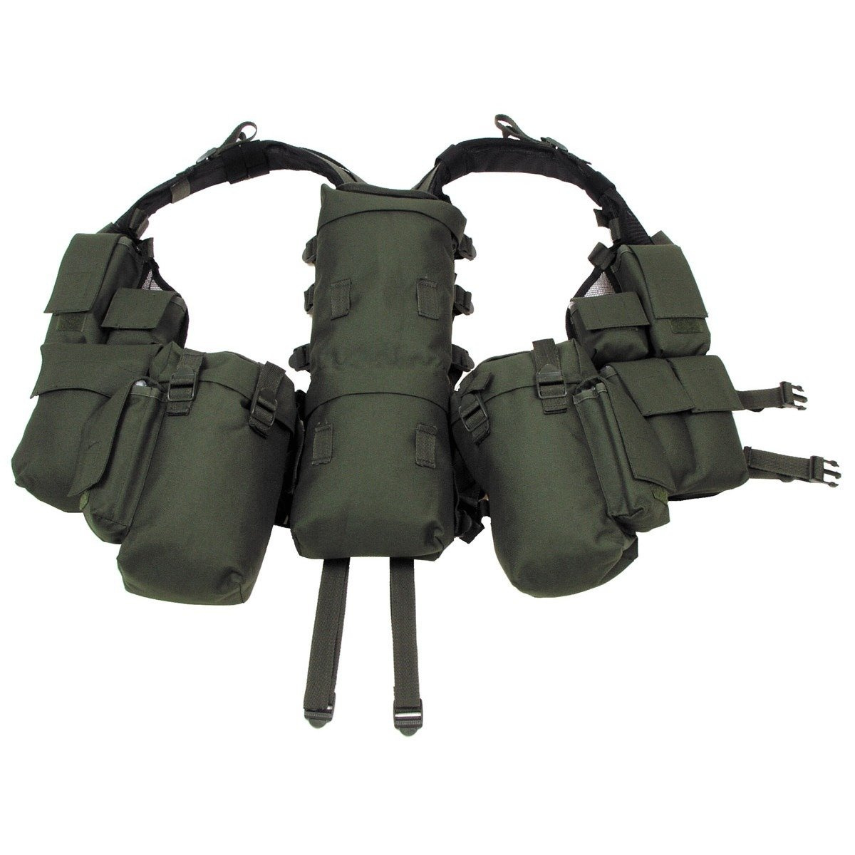 Tactical Vest, OD green, with various pockets Olive Darb Green
