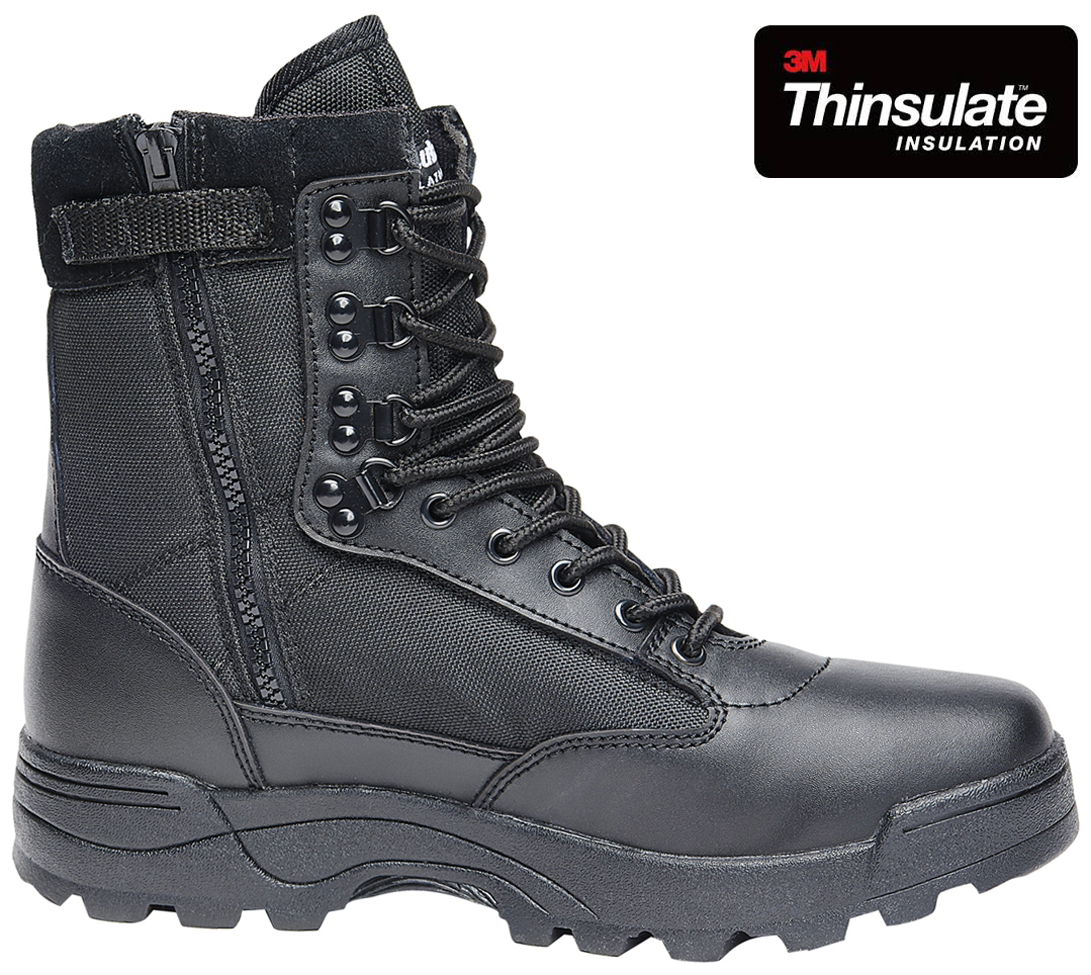 Tactical Zipper Boots Footwear \ Boots \ Black militarysurplus.eu