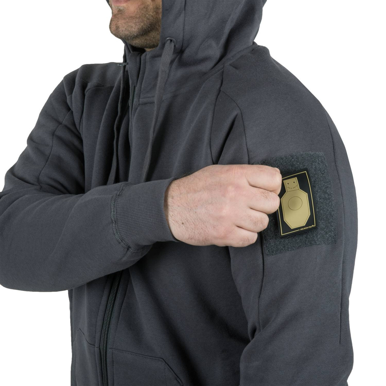 URBAN TACTICAL HOODIE LITE (FULLZIP)® BLACK HELIKON Black Apparel
