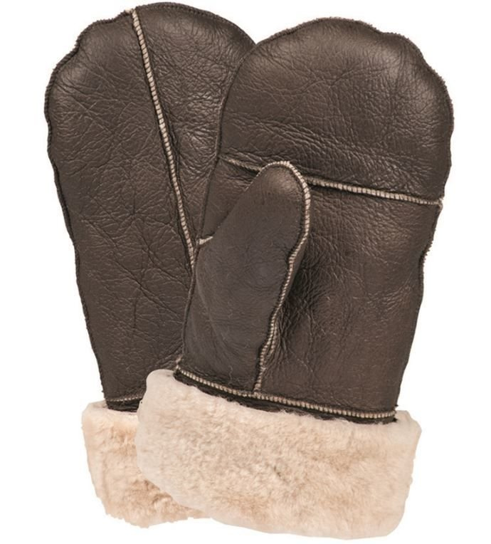US AF BROWN LEATHER B3 MITTENS Apparel \ Gloves & Mittens \ Mittens