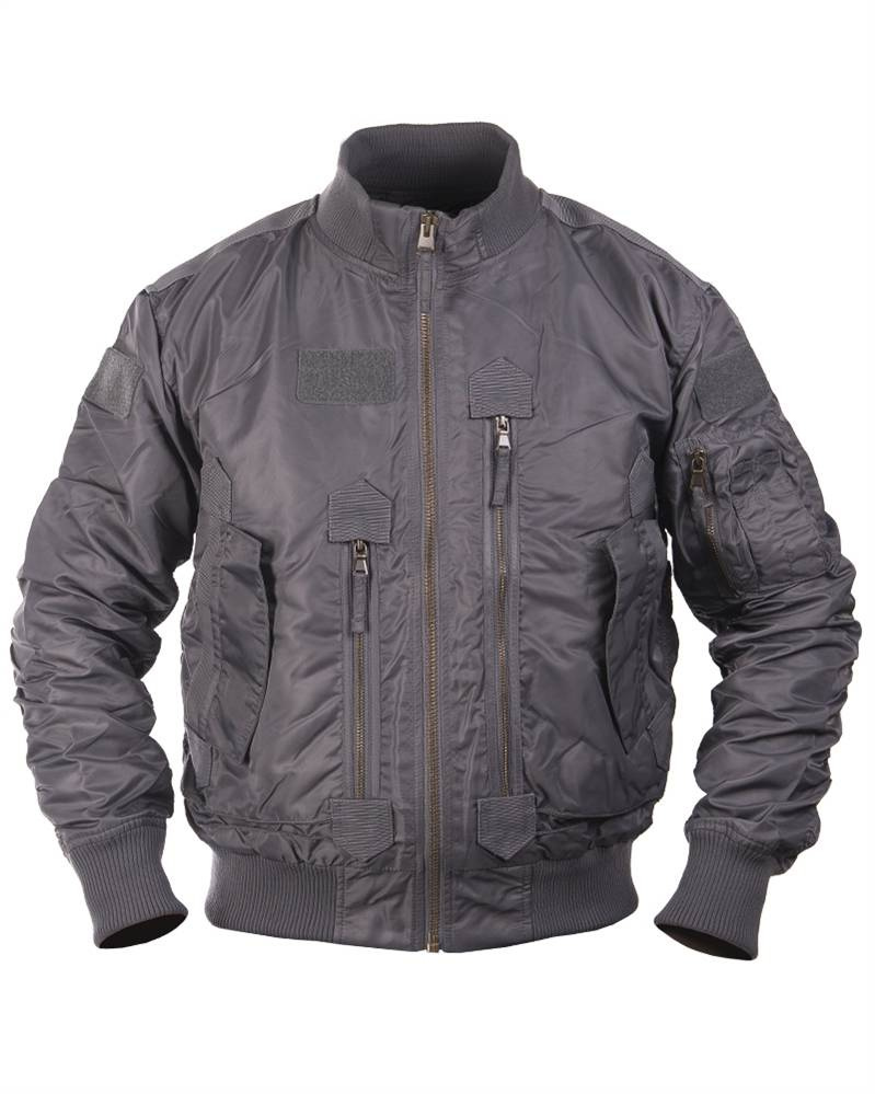 US URBAN GREY TACTICAL FLIGHT JACKET Gray Apparel \ Jackets \ Field