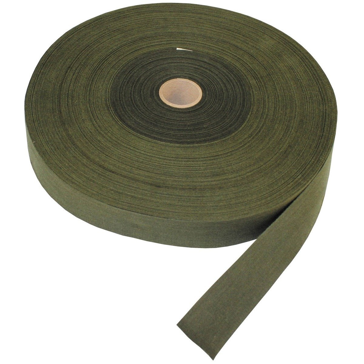 US cloth tape, cotton, OD green, 5 cm, 91,44 m, like new Military