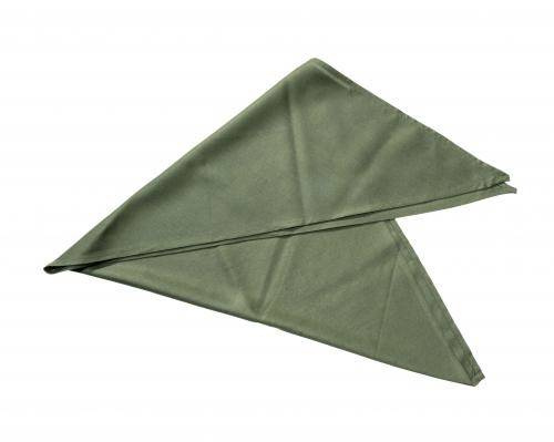 ORIGINAL NECKERCHIEF - MILITARY SURPLUS FROM THE CZECH ARMY - OD GREEN - LIKE NEW 