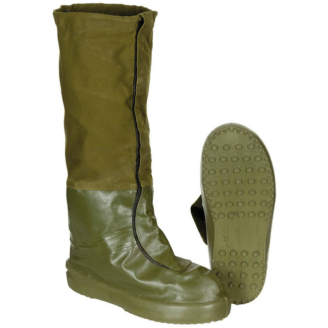 OVERSHOES NEW MODEL OD GREEN MILITARY SURPLUS GERMAN BUNDESWEHR
