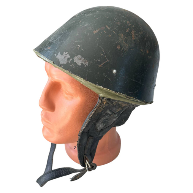 PARATROOPER HELMET - M73 - ROMANIAN ARMY - MILITARY SURPLUS - USED