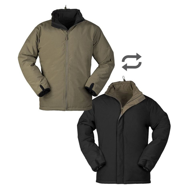 REVERSIBLE JACKET FOR COLD WEATHER - Mil-Tec® - RANGER GREEN/BLACK