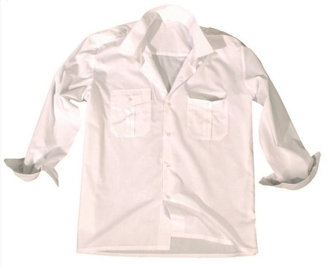 White LONG SLEEVE SERVICE SHIRT