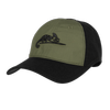 Logo baseball cap, hat - PolyCotton Ripstop - Black / Olive green