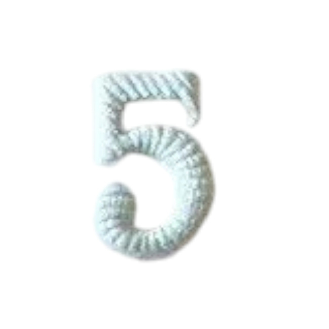 Numar metalic - 5 - Albastru Deschis - Surplus Militar Armata Ungariei - Ca nou