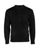 SWISS Black ARMY SWEATER WITH ZIPPER