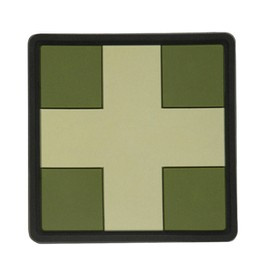PATCH PATRAT CRUCE MEDICALA PVC - OLIVE - M-TAC