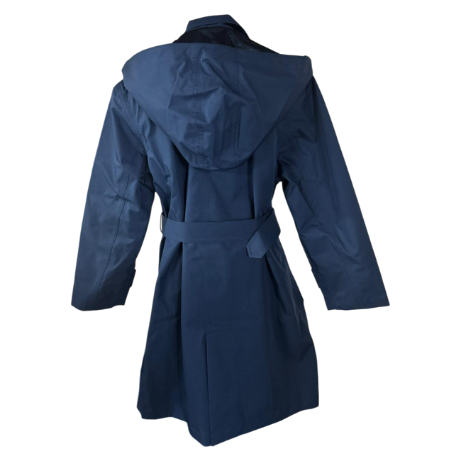 TRENCH COAT, WOMEN S RAINCOAT - ROMANIAN ARMY - PETROL BLUE