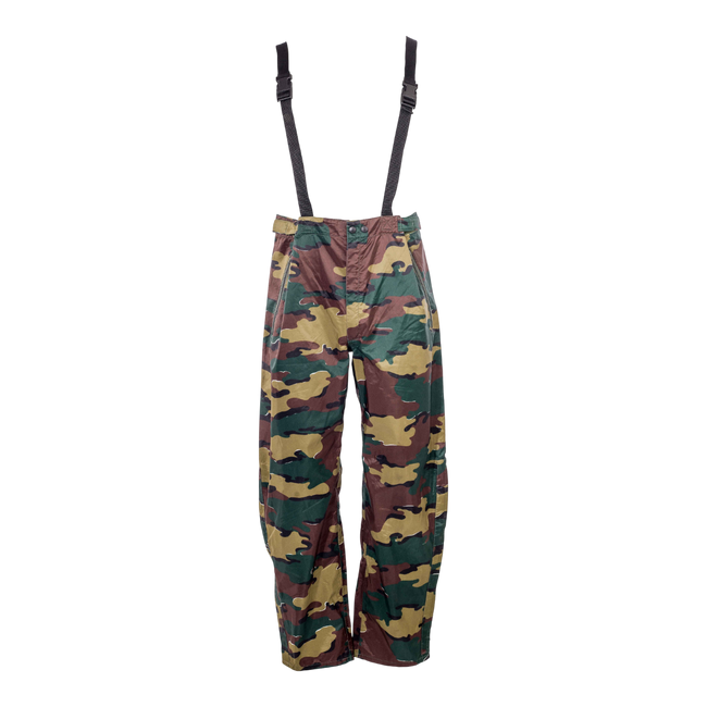 RAIN PANTS - MILITARY SURPLUS FROM THE BELGIAN ARMY - YIGSAW CAMOUFLAGE - USED