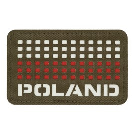 PATCH POLONIA (STEAG) LASER CUT 8x5 CM - RANGER GREEN/ALB/ROSU - M-TAC