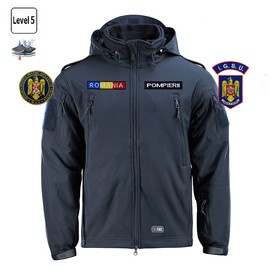 JACHETA IARNA SOFTSHELL CU CAPTUSEALA - M-TAC - BLEUMARIN - CU INSEMNE - POMPIERII ISGU/DSU