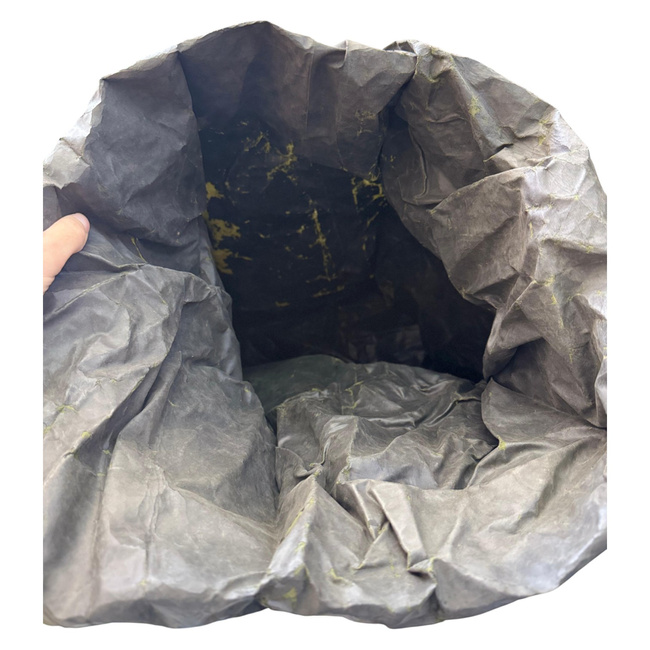 Sac impermeabil pentru rufe - 40 cm x 76 cm - Surplus militar armata SUA - Verde OD - Uzat - Cu defect 