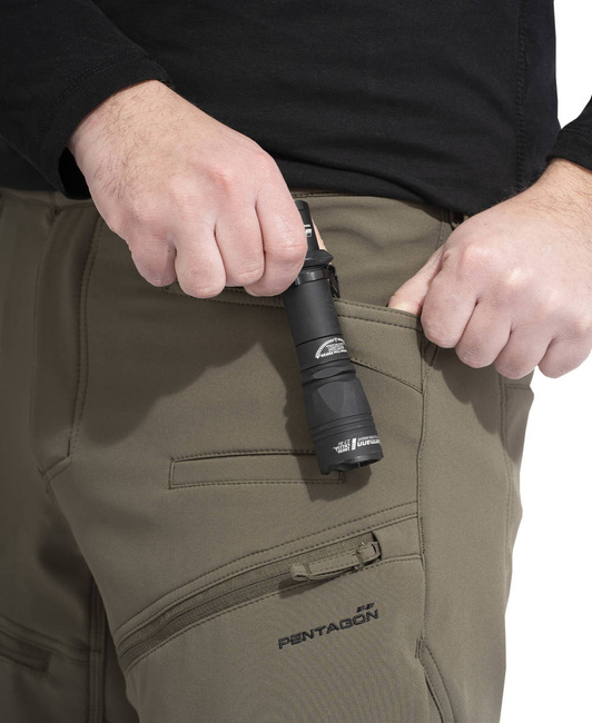 PANTALONI - "RENEGADE TAIGA" - PENTAGON® - NEGRU - LUNGIME 30″
