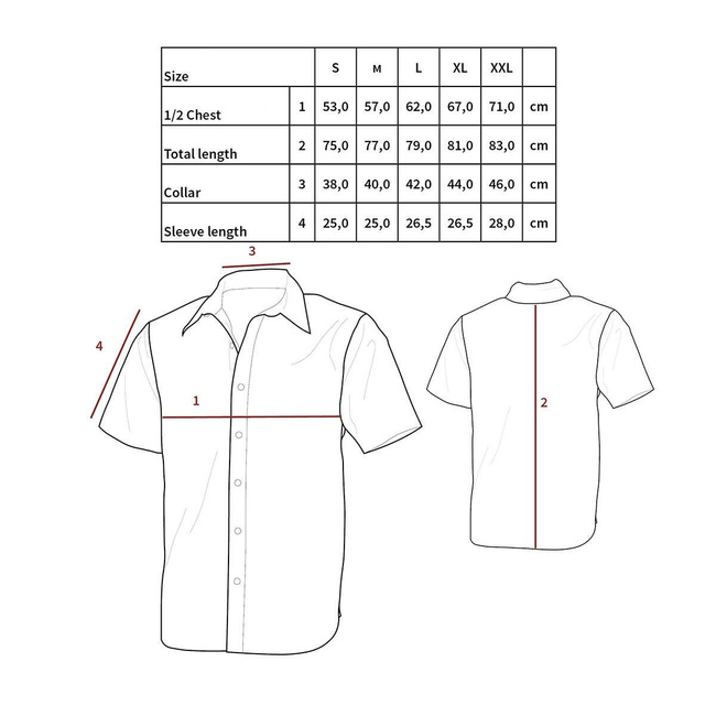 Camasa US cu maneca scurta, Neagra