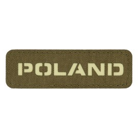 PATCH POLONIA - 25 x 80 mm - LASER CUT - VERDE RANGER/GID - M-TAC
