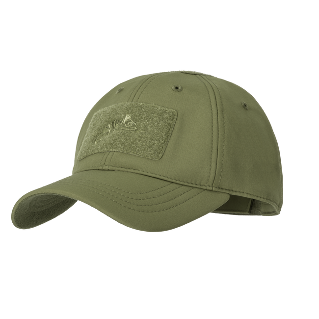 WINTER BASEBALL CAP - "SHARK SKIN" - OLIVE GREEN